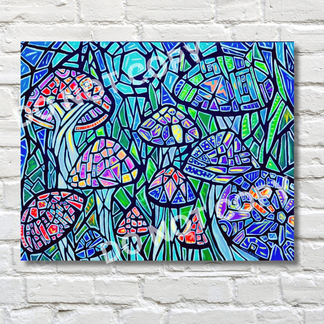 Mushroom Village 8x10 Print