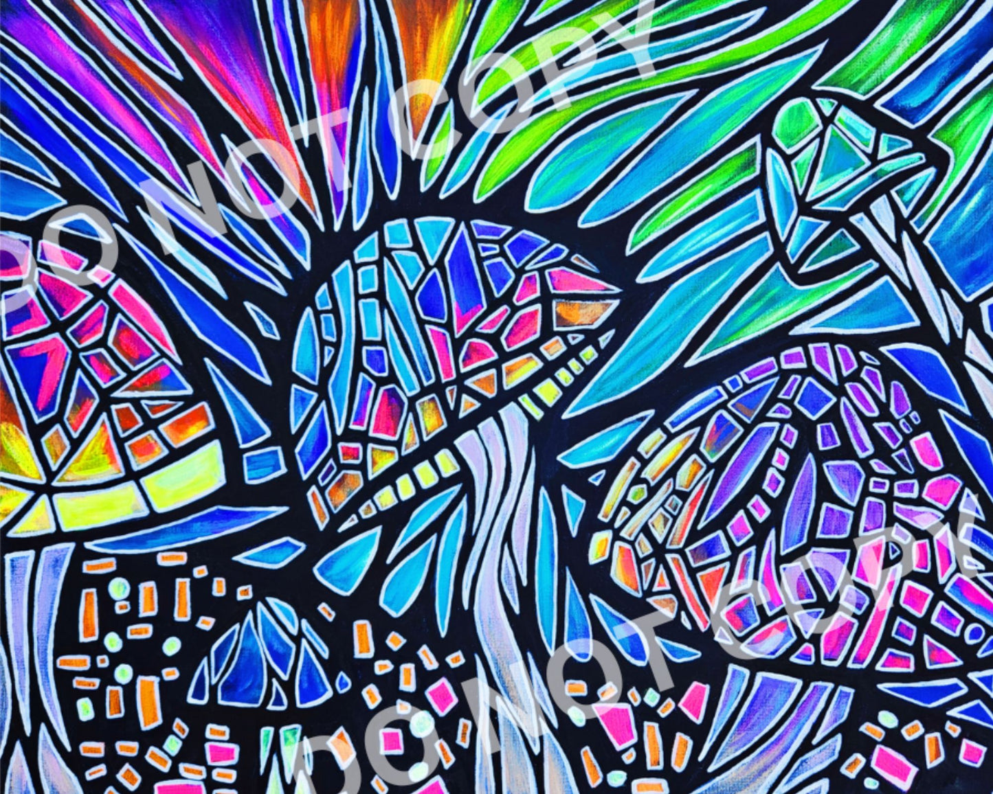 Dancing Mushrooms 8x10 Print