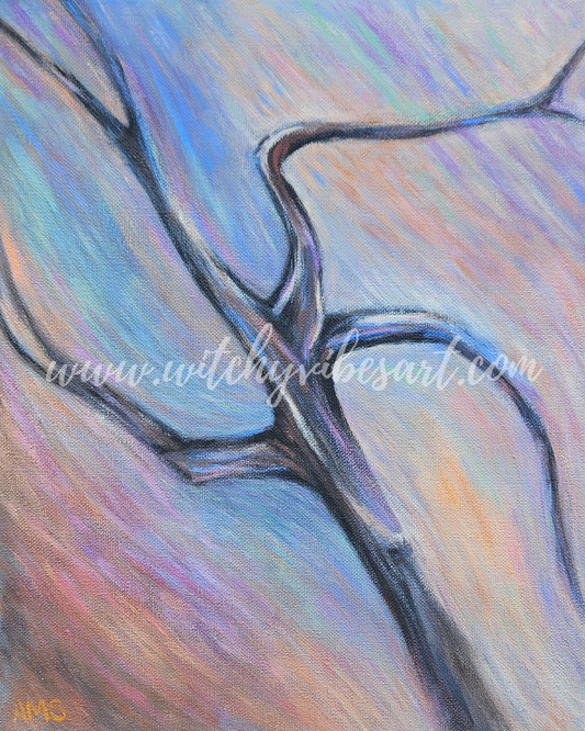 "The One Who Ran From Roots" – Original 11x14 Acrylic Painting